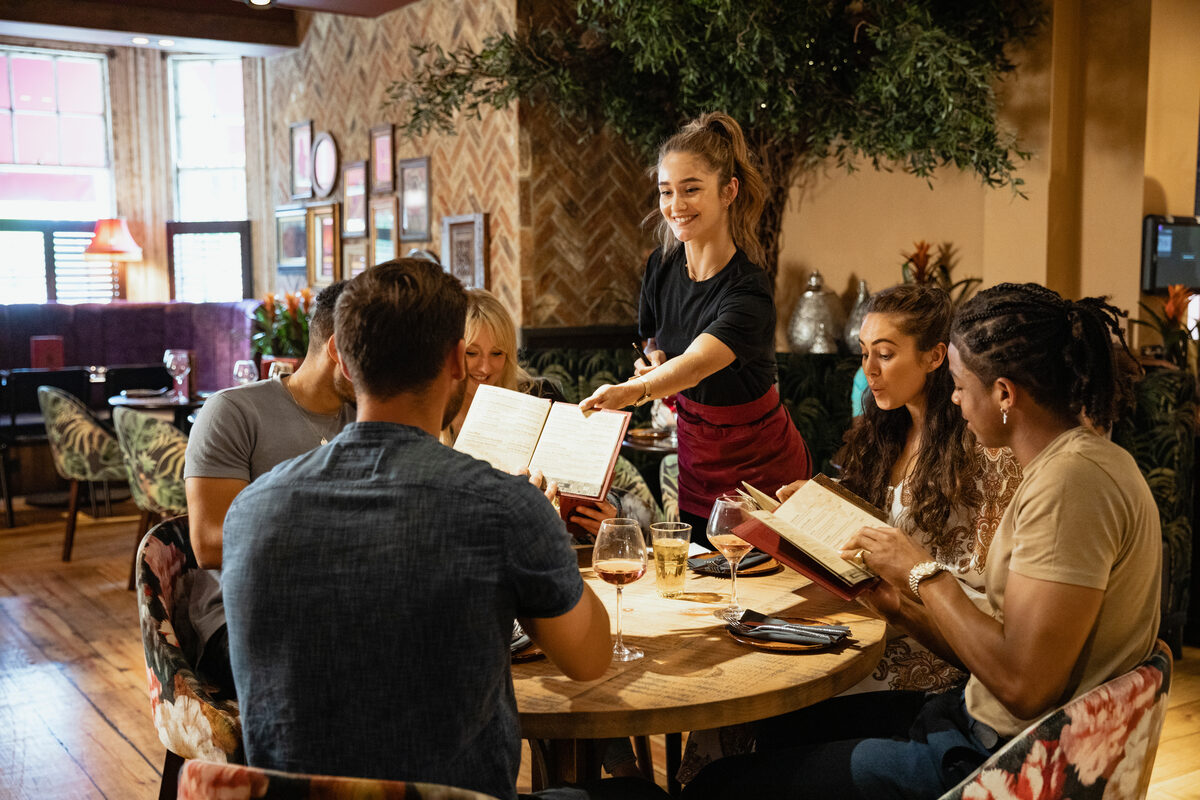 Guests at restaurants, quick-service counters and convenience stores